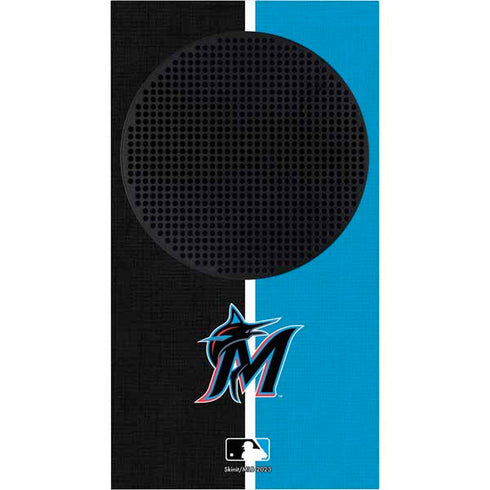 MLB Miami Marlins Split Xbox Series S Console Skin